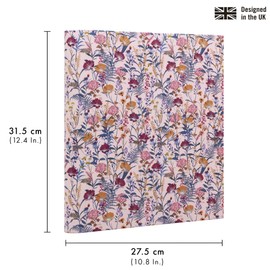 Pukka Pad, Bloom A4 Preloaded Rollbound Ringbinder – Includes Personal Details and Planner Pages – Comes Preloaded with 5-Part Dividers – Standard D-Ring Mechanism - Cream