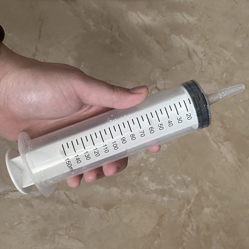 2 Pack 150ml/cc Large Syringe , Individually Sealed Plastic Liquid