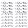 4WD Car Marks Sticker Silver Metal Car Sticker 3D 3D