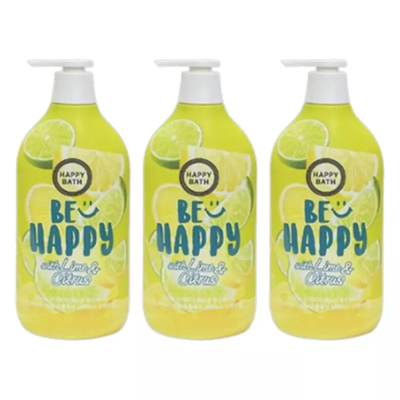 Happybath 해피바스 스마일 바디워시900g 유자 라임 3개 Happybath Smile Body