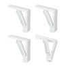 Metaltex 254508 White Plastic Tablecloth Clips x 4