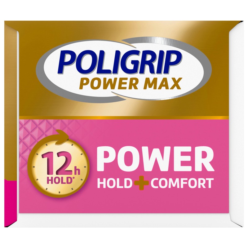 Poligrip Denture Adhesive, Power Max Hold Plus Comfort Denture Adhesive