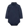 CuteOn Baby Boys Girls Solid Color Basic Turtleneck Cotton Bodysuit