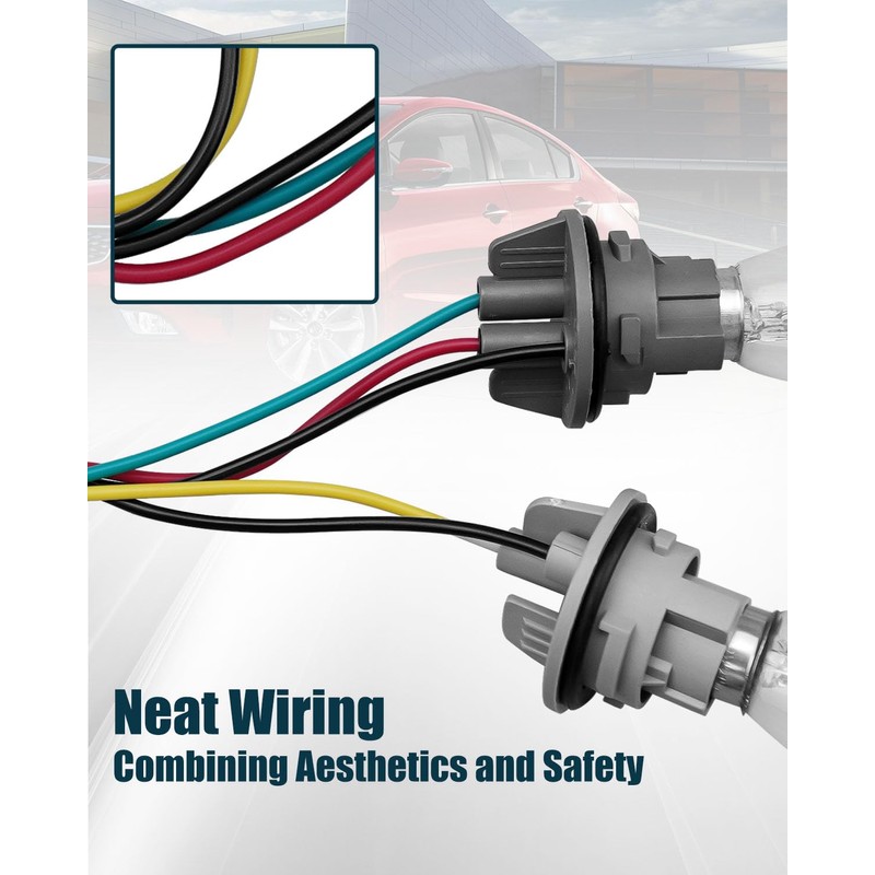 TIKSCIENCE Tail Light Socket Wire Harness Fit for Kia Forte