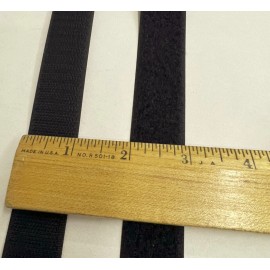 PAIHO TRIHOOK BRAND Black Sew-on Hook and Loop PAIHO Tape 1" Fastener Each 5-10-25-50 Yards lot - 10 Yards ( 30 Ft. )