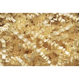 Small Bag, 8 Ounce Crinkle Cut Paper Shred Gift Wrap Shredded Paper (French Vanilla)