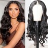 Long Wavy V Part Wigs For Black Women, Wear&Go Upgrade