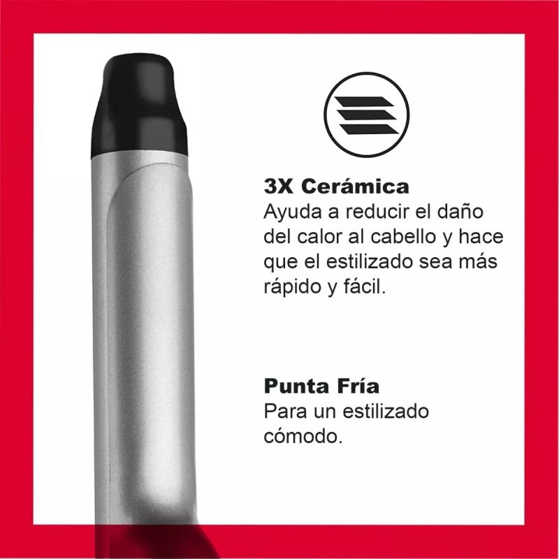 Revlon Rizadora Cabello Revlon Ceramica Turmalina Ferro Tenaza Pelo