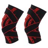 2Pcs Elastic Knee Compression Sleeve Breathable Sports Knee Brace for
