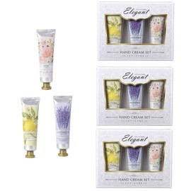 Thankyou Hand Cream with Stickers, Set of 3, Citrus, Lavender, Rose, 3 Scents, 0.9 fl oz (25 ml), Stickers Included (02, 3 Pieces)