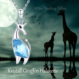ABIGY Animal Necklace 925 Sterling Silver Animal Chain Pendant Christmas Birthday Anniversary Jewellery Gifts for Daughters Sisters Mothers, Sterling Silver