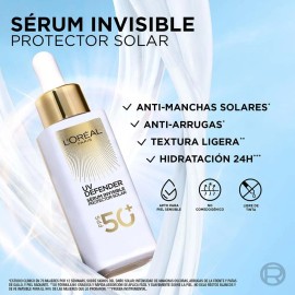 Sérum Protector Solar Invisible Fps 50+ L'oréal Paris 30ml
