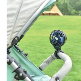 Ddrihlees Portable Stroller Fan, Battery Operated Clip on Fan, 3 Speed 360°Rotate Baby Car Seat Fan, USB Rechargeable Handheld Cooling Fan for Crib Treadmill Travel