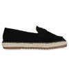 VAN HILL Women's Espadrilles Raffia Tread Sole, black