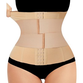 Junlan Corset Women's Belly Belt Pregnancy Belly Waist Trainer Women's Slimming Belt Pregnancy Belt, beige