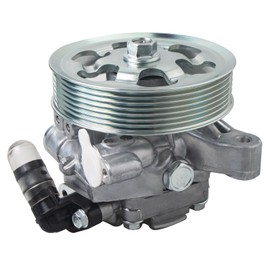 AUQDD 21-5456 New Power Steering Pump w/Pulley (For 1.8L) Compatible With 2006-2009 2010 2011 Ho-nda Civic (Power Assist Pump OE# 56110RNA305 56110-RNA-A01 56110-RNA-A02 96-05456)