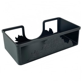 Napkin Holder for Table, Flat Metal Paper Napkin Dispenser - Elegant Square Kitchen & Dining Room Decor, Rustic Modern Guest Towel Holder for Restaurant, Farmhouse, Hotel, Party (Black)