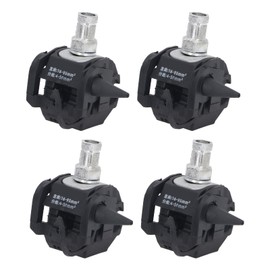 Sunicon 5 Pcs Insulation Piercing Connector, 1KV No Peeling Piercing Clamp High Low Voltage Cable Splitter Non Breaking Wire Insulation Puncture Wire Clamp, for Road Lighting, Industrial Power(JJC-3)