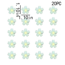 Light Blue Sakura Flower Hair Clip Mini Cherry Blossom Hair Pins for Girls 20Pcs Blue Floral Hair Clips Barrettes for Women Japanese Style Hair Accessories for Kids Flower Hairpin for Short Thin Hair