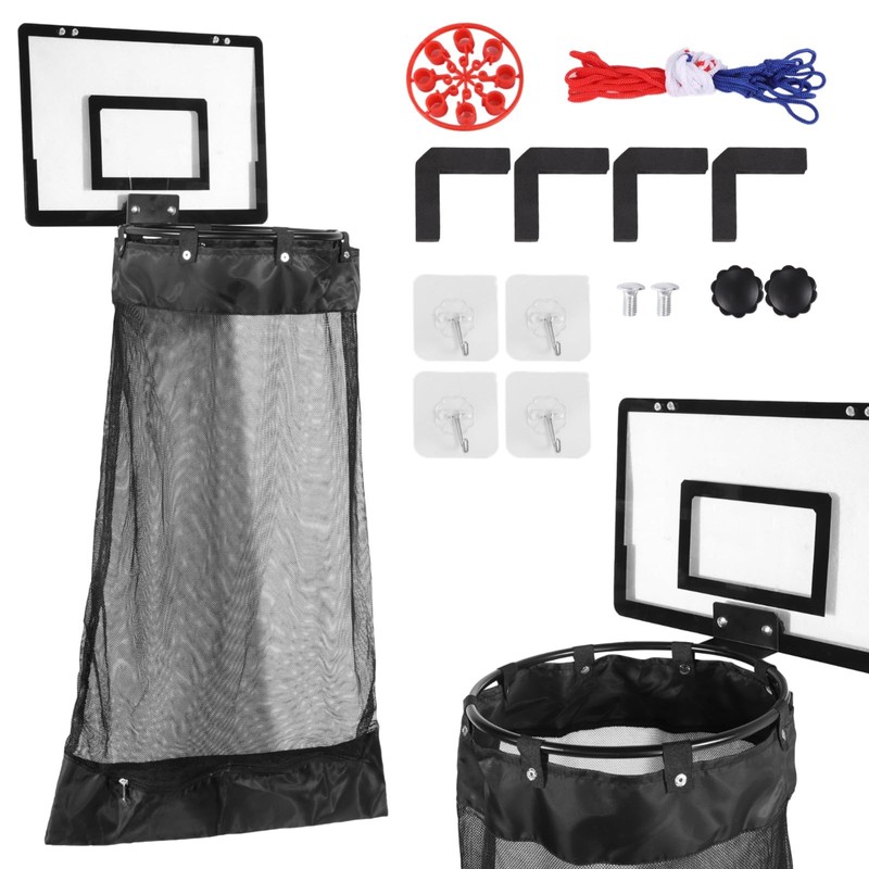 Over the Door Basketball Laundry Hamper, Hanging Laundry Basket with