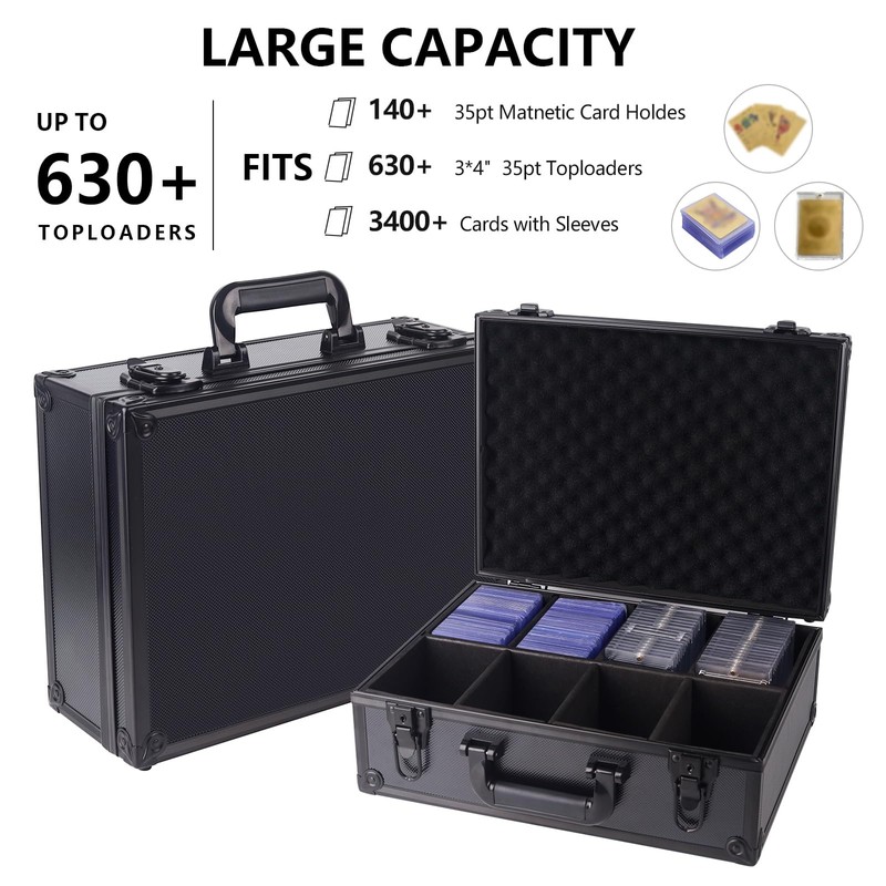 KAGSWAMO Toploader Storage Box Trading Card Storage Case, Sports Baseball