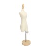 Dress Form Female Mannequin Torso Mini Dress Model with Wooden