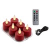 CozierGlow Rechargeable Flameless Candle with Remote Timer, 3D Moving Flame