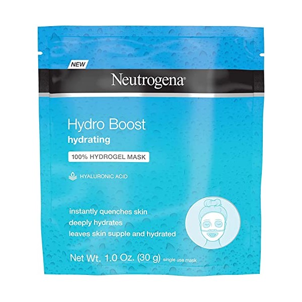 Neutrogena Hydro Boost and Hydrating Hydrogel Mask 1 Ounce (4 Pack)