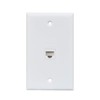 BUPLDET 1 Port CAT6 Ethernet Punch Down Wall Plate with