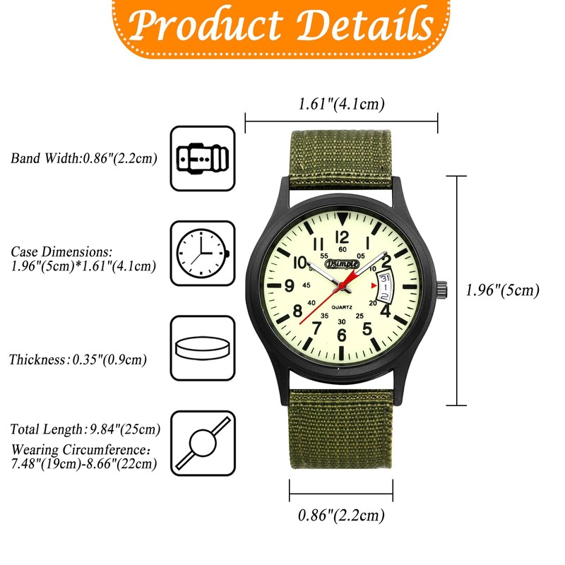Simple Waterproof Watch for Men: Luminous Luminous Arabic Numerals Simulated