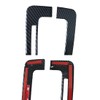ruihe Carbon Fiber Pattern Car Gear Shift Knob Console Panel