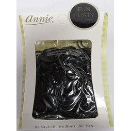 ANNIE HAIR ELASTICS -BLACK- #8551