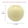 CVHOMEDECO. Moon Sphere Wax LED Dancing Flame Candle Ball Battery