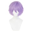 KiyaCos 30cm lt Purple Lavender Lilac Fluffy Fear Cosplay Wig