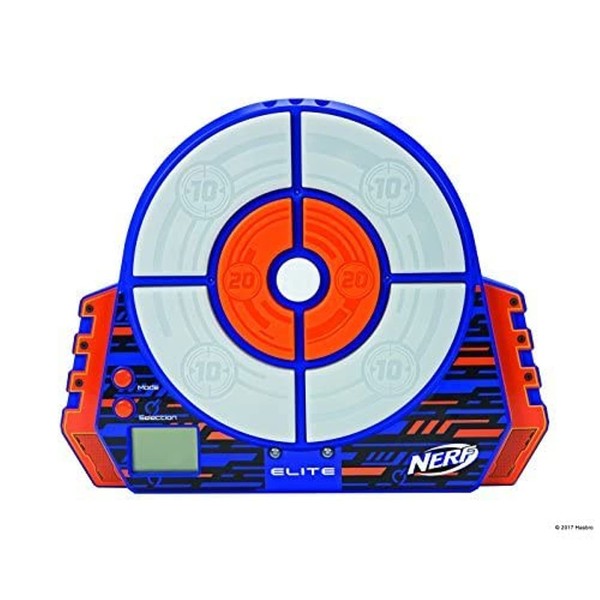 Nerf Elite Digital Target NER0156 Interactive Target with Light and Sounds and Adjustable Leg, Train Alone or in a Team