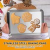 12PCS Stainless Steel 1/8 Sheet Pan, Nonstick Small Cookie Sheet,