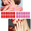 Qianyu 256PCS Selbstklebende Nagelfolien Nagelkunst Sticker Set für DIY Maniküre