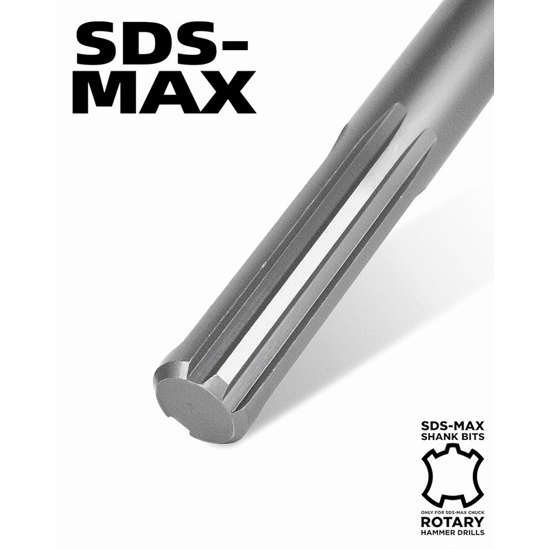 24" Extra Long SDS MAX Narrow Flat Chisel, Compatible with