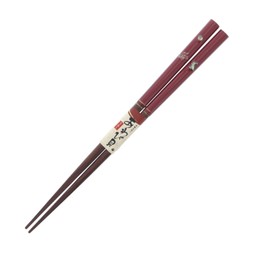 Ishida Made in Japan Chopsticks Shell Shokyo Abalone 15 Yatsu Rabbit Wood (Natural Wood) Lacquer Paint 8.1 inches (20.5 cm), Red