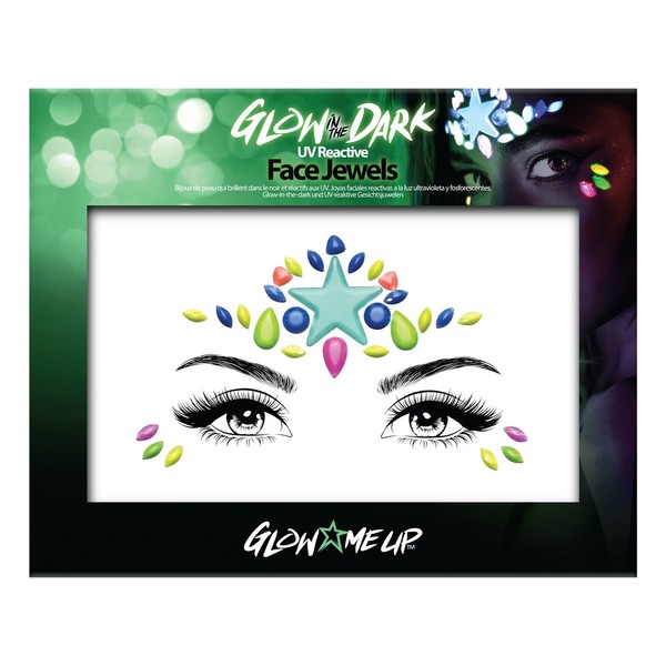 PaintGlow Face Jewels Glow In The Dark Style 1