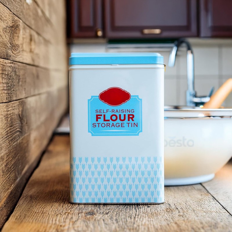 Flour Storage Containers | Self Raising Flour Tin with Lid