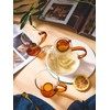 IwaiLoft IL-GS03 Handmade Heat Resistant Glass Tea Pot with Tea