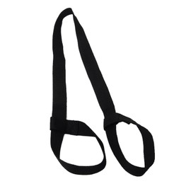 Yoga Mat Strap, Adjustable Polyester Cotton Carrier for Yoga Mat, Strong and Study Yoga Mat Harness Strap Sling, Pilates or Exercise Mat Strap (Black)