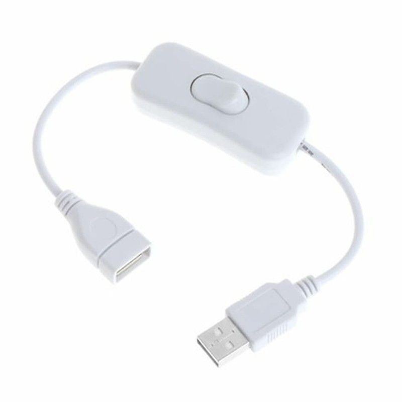 VizGiz 2 Pack USB Switch ON/Off Extension Cable 4 PIN