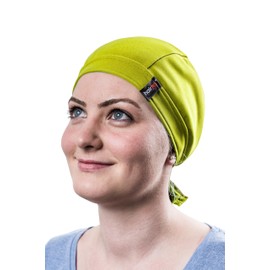 hairtex Stable Hat with Straps - Protects Against Odours - Water Resistant, Dirt-Resistant, Breathable, Pop Green