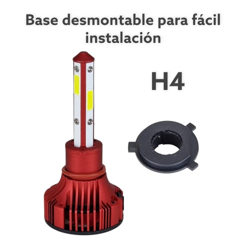 Focos Led Kit Automotriz 4 Caras Master 22000lm Luz Blanca