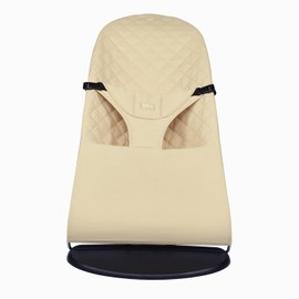 Baby Rocker Cover Compatible with BabyBjörn Rocker: Balance, Soft and Bliss. Baby Seat for Baby Rocker. Hypoallergenic Cotton Quilting. (Replaces the Original) Ergonomic Fit - Beige