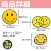 EdisonBrain Smile Pin Badge Set of 3 Smiley Mark Alloy