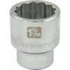 Dynamic Tools D099456 1" Drive 12 Point SAE Socket with