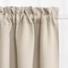 Aquazolax Tier Curtains for Small Windows, Black Out Rod Pocket